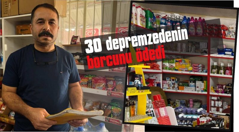 Bakkalın veresiye defterini satın aldı, borçları ödeyip defteri yaktı