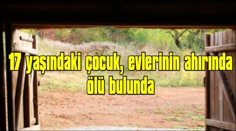 17 yaşındaki çocuk ahırda ölü bulundu