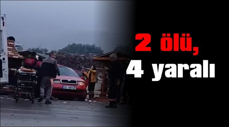 Kemalpaşa’da trafik kazası kamerada: 2 ölü, 4 yaralı