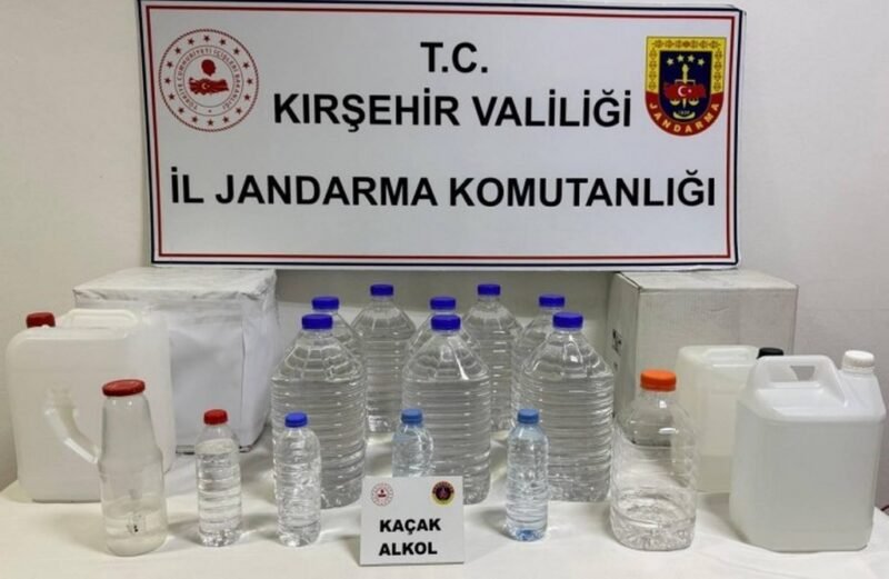 Kaçak alkol operasyonu: 62 litre kaçak alkol ele geçirildi