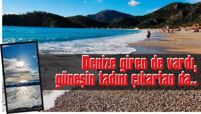 Ölüdeniz Belceğiz Plajı Aralık’ta başka bir güzel