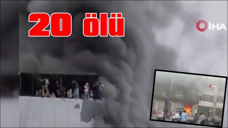 7 katlı ofiste yangın: 20 ölü