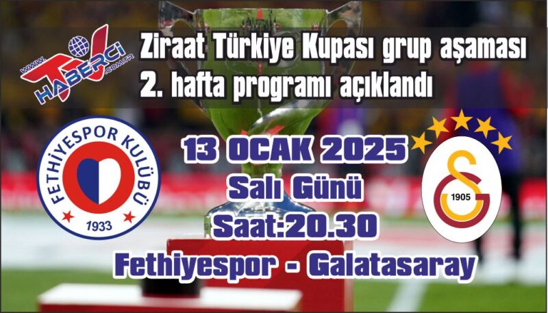 Ziraat Türkiye Kupası grup aşaması 2. hafta programı açıklandı