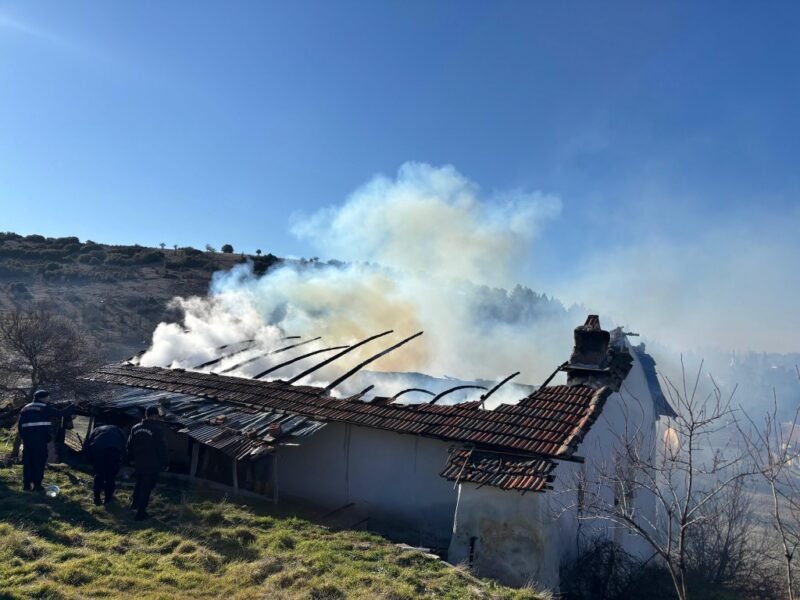 Evde çıkan yangında 87 yaşındaki kişi hayatını kaybetti