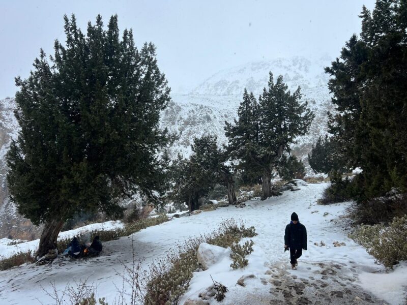 Kaş’ın yüksek kesimlerine kar yağdı