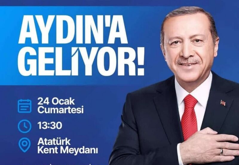 Cumhurbaşkanı Erdoğan 24 Ocak’ta Aydın’a geliyor