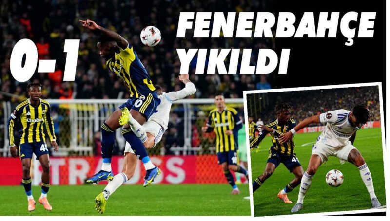 Fenerbahçe 1-0 kaybetti