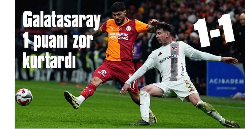 Galatasaray’da 1 puanı Barış Alper kurtardı