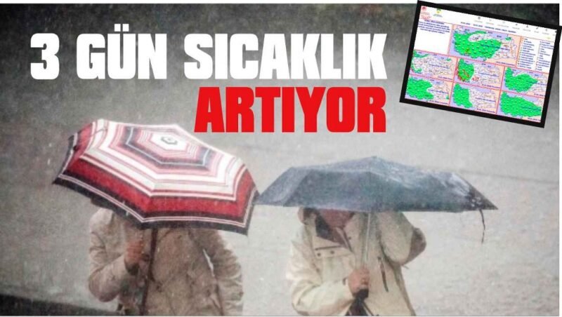 Yağmur aralıklarla devam, kar azalıyor, 3 gün sıcaklık artıyor