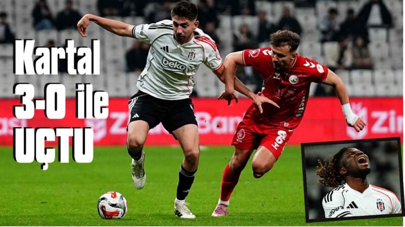 Beşiktaş 3 puanı 3 golle aldı