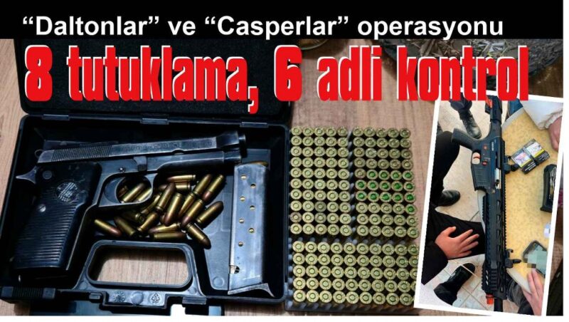 Fethiye Merkezli haraç operasyonu: 8 tutuklama