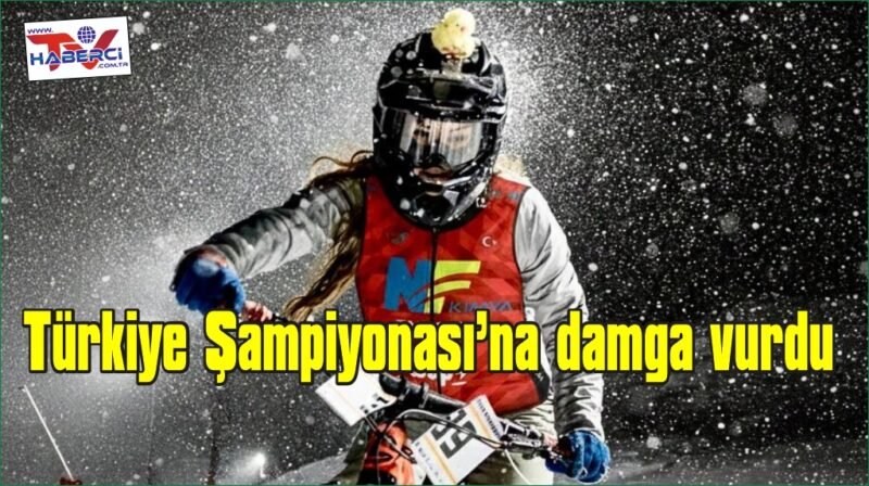  Denizlili sporcu Snow Bike Türkiye Şampiyonası’na damga vurdu