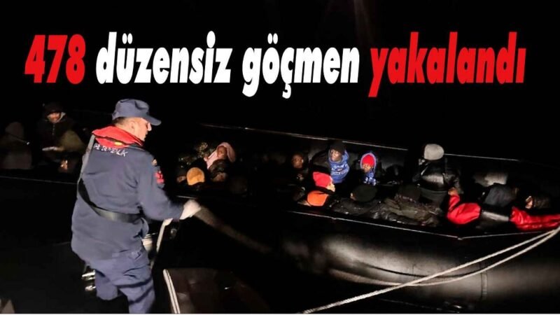81 ildeki denetimlerde 19 göçmen kaçakçısı, 478 düzensiz göçmen yakalandı