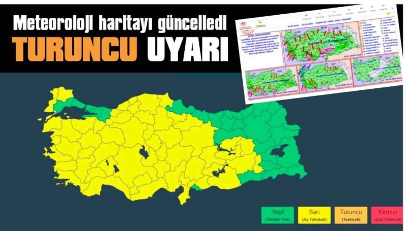 Meteorolojiden çok şiddetli yağış, fırtına uyarısı geldi