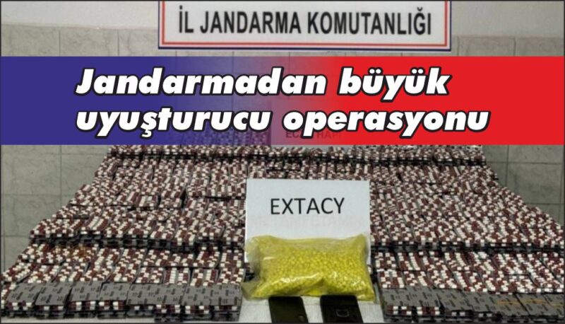 Jandarmadan büyük uyuşturucu operasyonu