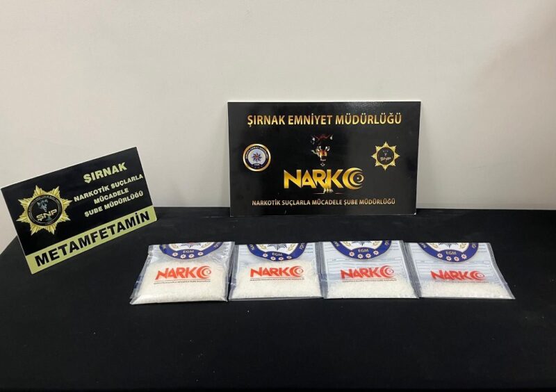 Yarım kilo metamfetamin ele geçirildi