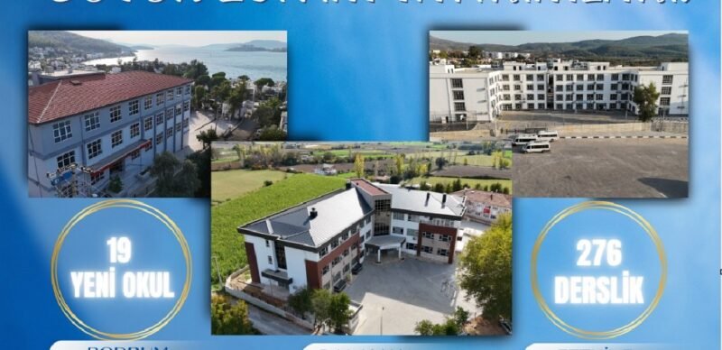 Muğla’da 19 yeni okul, 276 derslik yapılacak