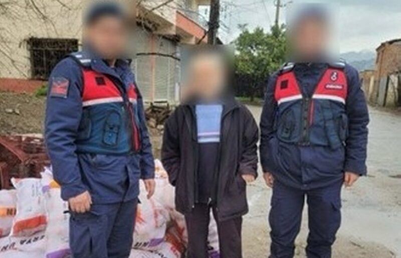 1 ton portakal çaldı suç üstü yakalandı