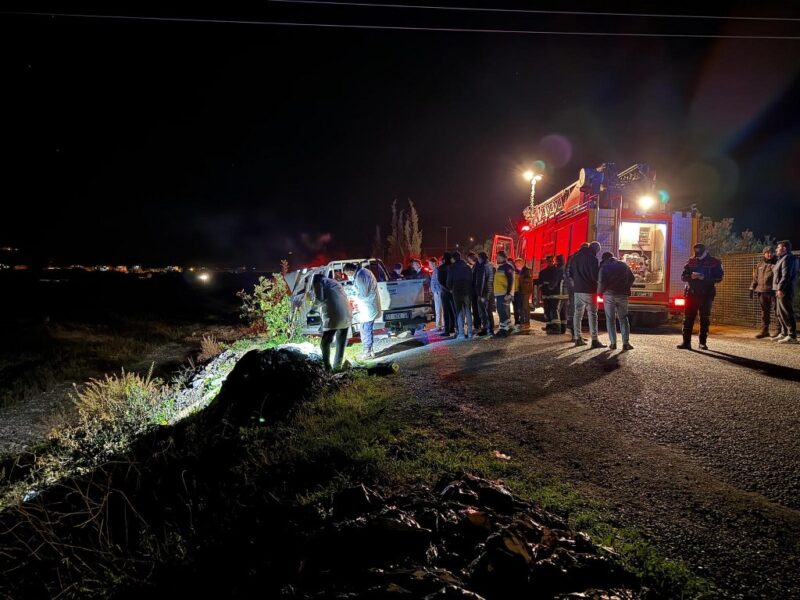 Araç içinde yanmış ceset bulundu
