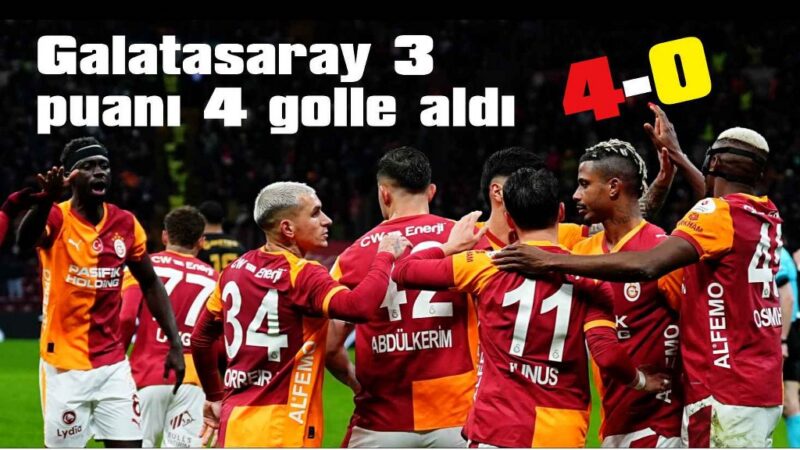 Galatasaray, Kayserispor’u rahat geçti: 4-0