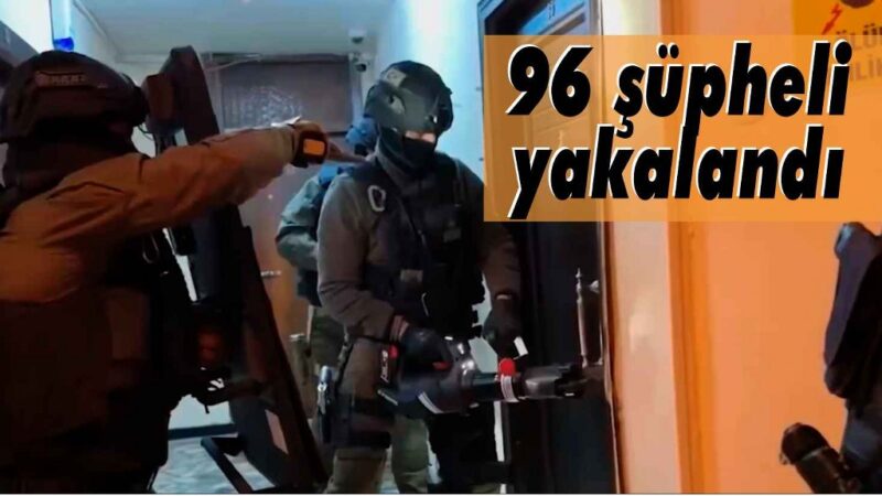 MLKP silahlı terör örgütüne yönelik operasyonda 96 şüpheli yakalandı