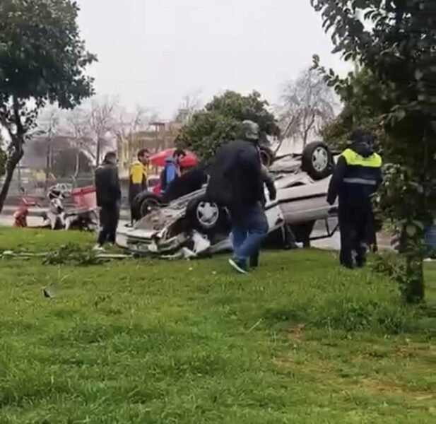 Otomobil takla attı: 1 yaralı