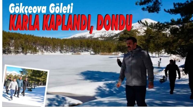 Köyceğiz Gökçeova Göleti dondu