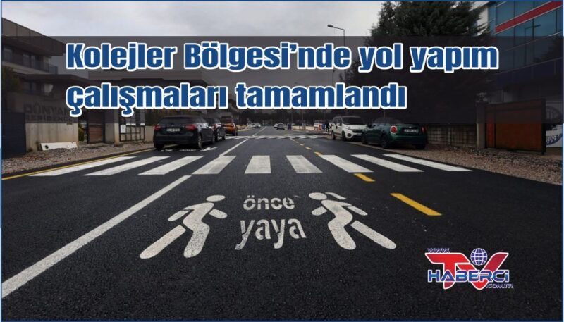 Büyükşehir Kolejler Bölgesi’nde yol yapım çalışmalarını tamamladı